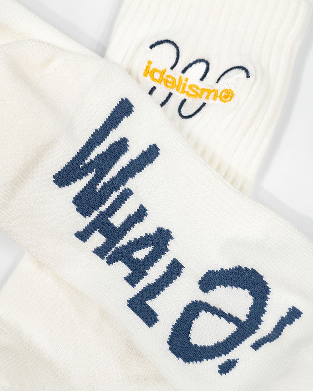 idealism 中筒襪 襪子 LYCRA® 白 25 S/S WHALe Sock