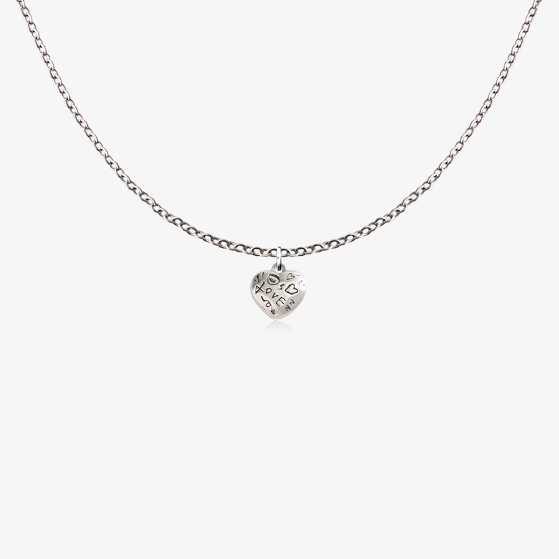 塗鴉愛心．吊飾項鍊