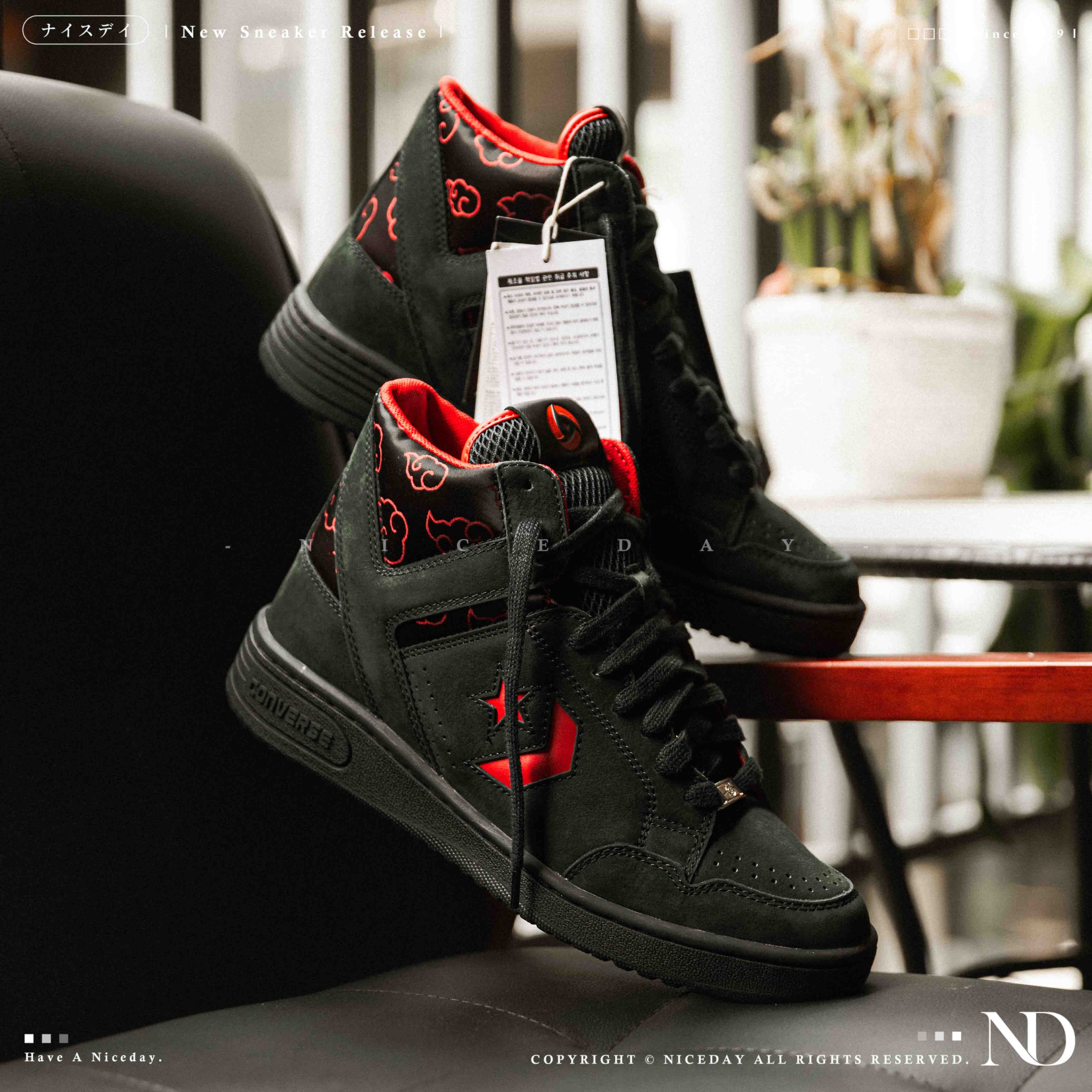 NICEDAY 代購 《火影忍者》x Converse Chuck Taylor 聯名 宇智波鼬 NARUTO 男女高筒帆布鞋 ALL STAR 輕量 A14835C