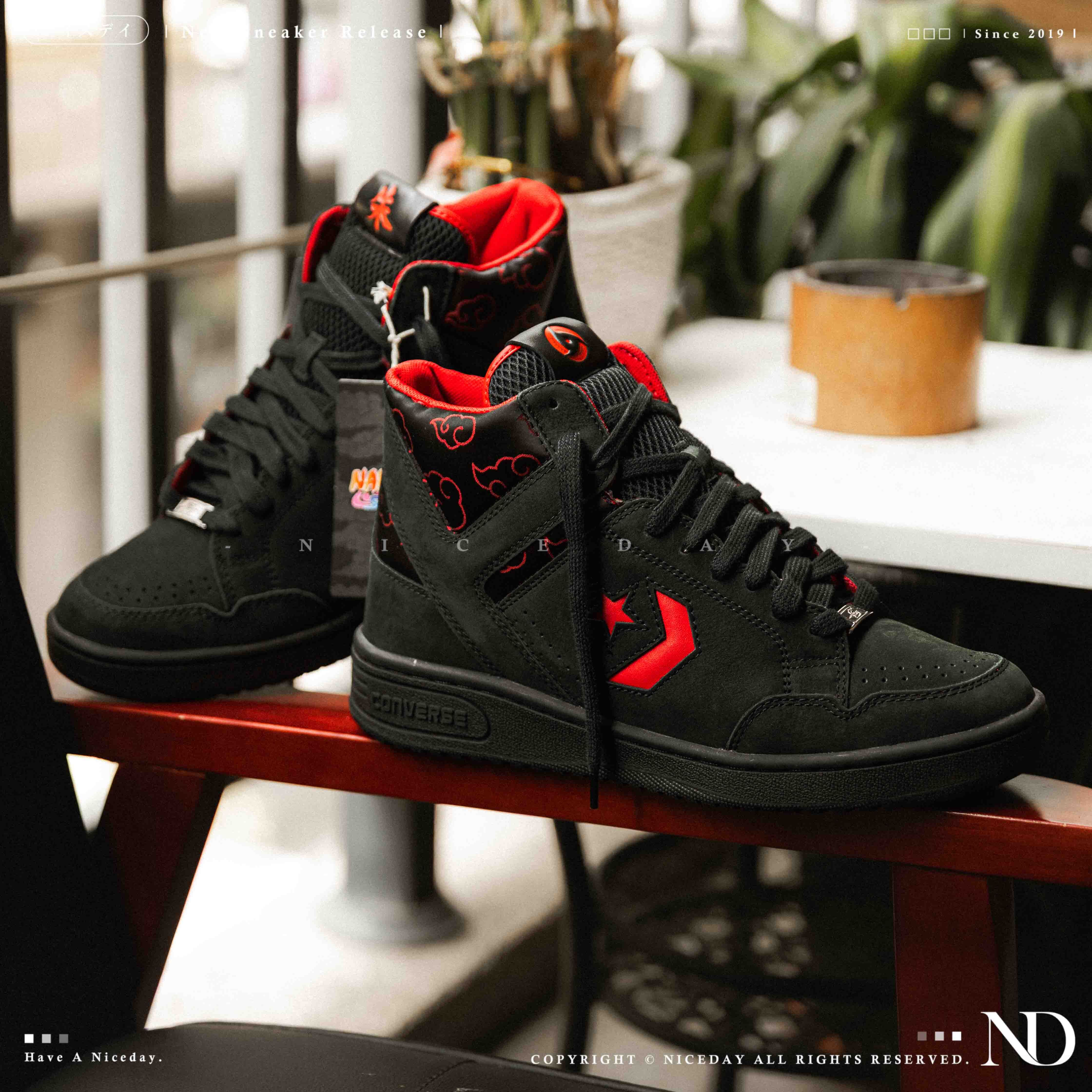 NICEDAY 代購 《火影忍者》x Converse Chuck Taylor 聯名 宇智波鼬 NARUTO 男女高筒帆布鞋 ALL STAR 輕量 A14835C