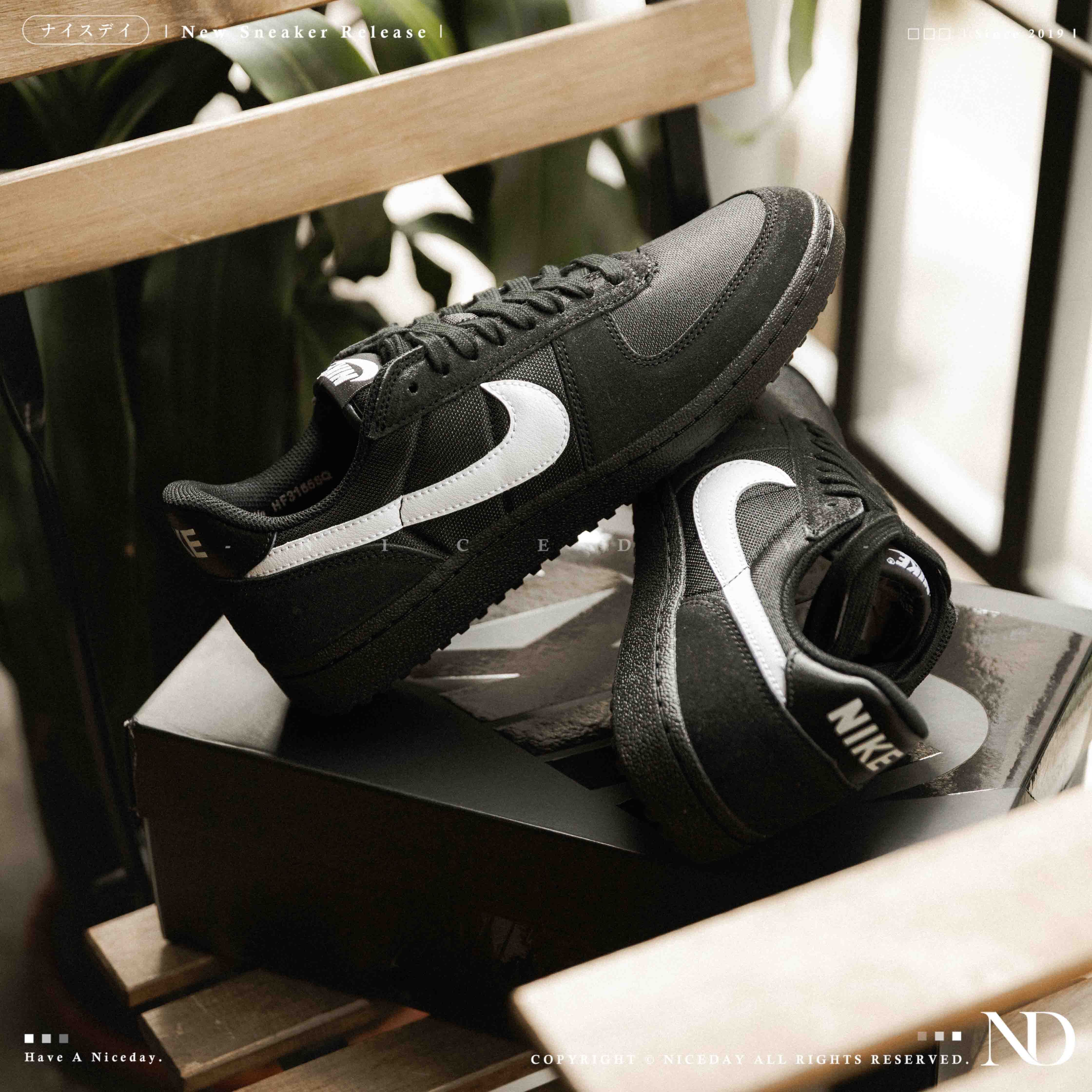 NICEDAY 現貨 Nike Field General 82 Black White 黑白 麂皮 白勾 黑魂 HF3165-001