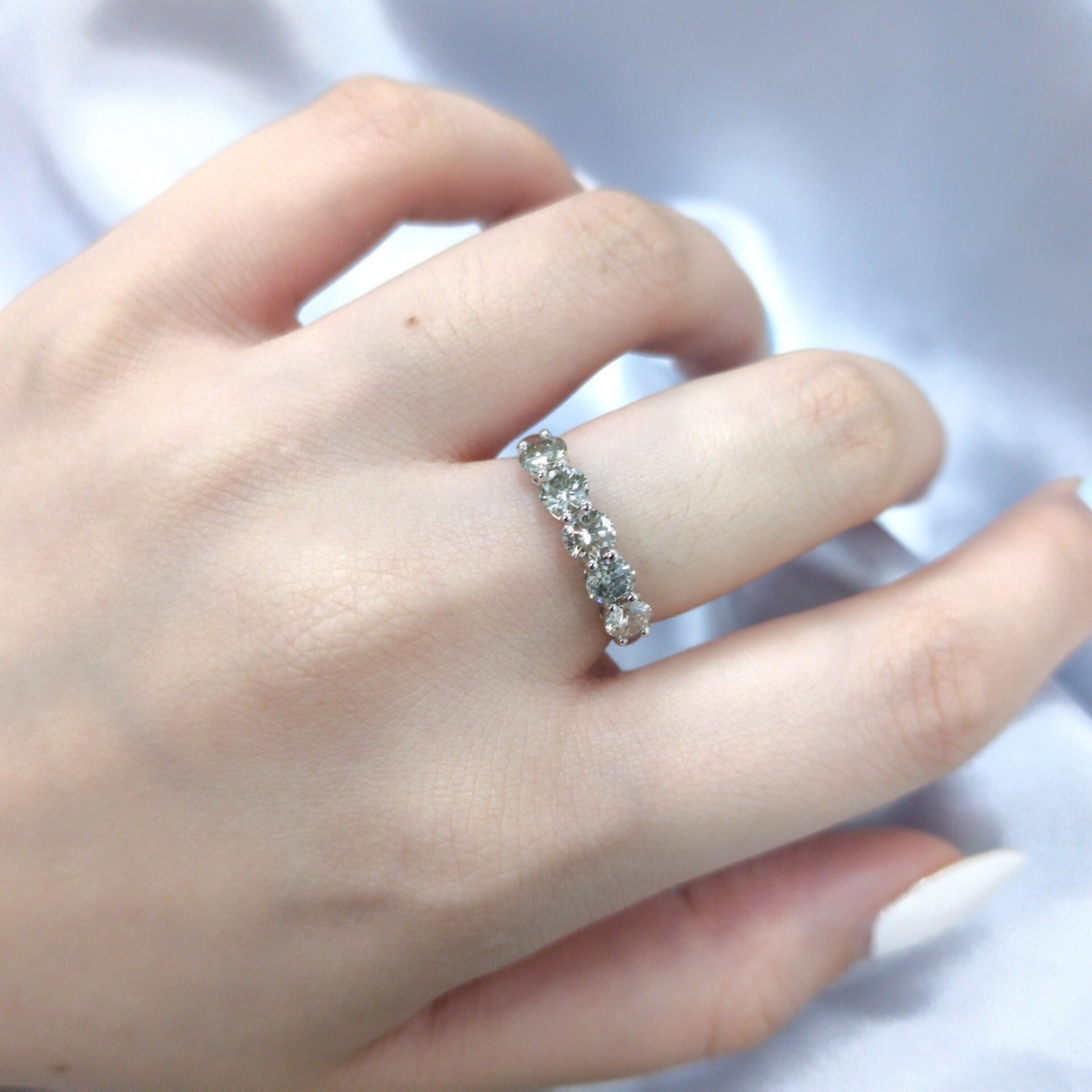 18K White Gold 1.18ct Diamond Ring