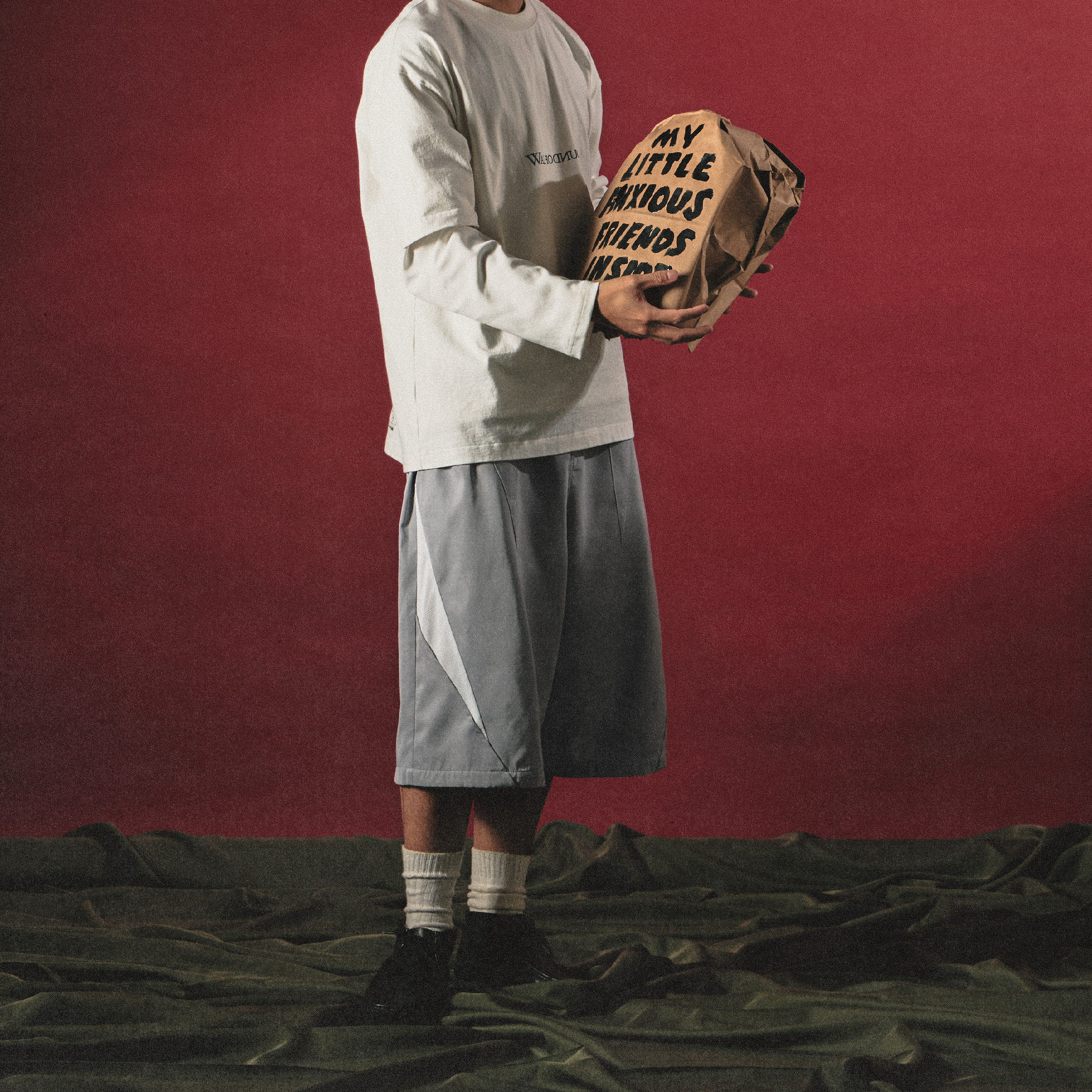 Wall Of Sound "TEENAGER" Tooth-Splicing Baggy Shorts