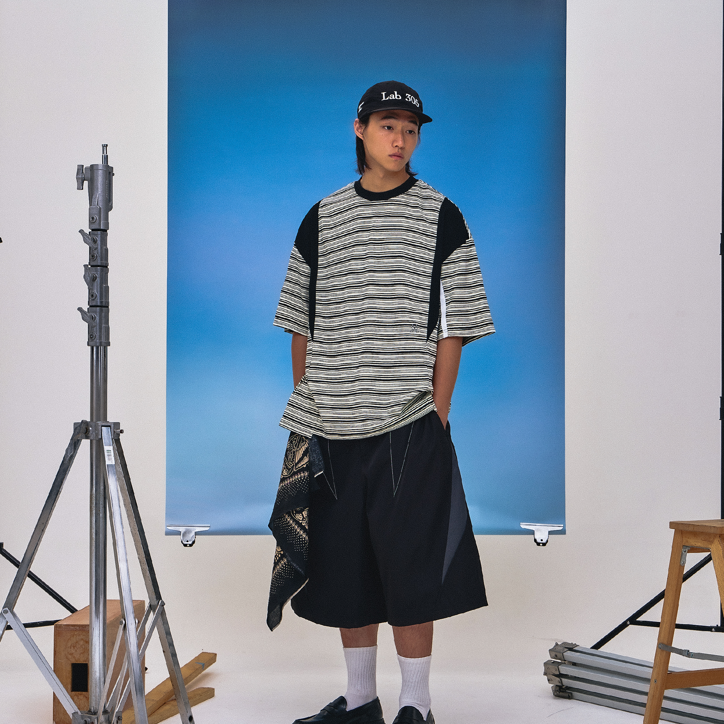 Wall Of Sound "MALACHITE" Split Stripe Tee