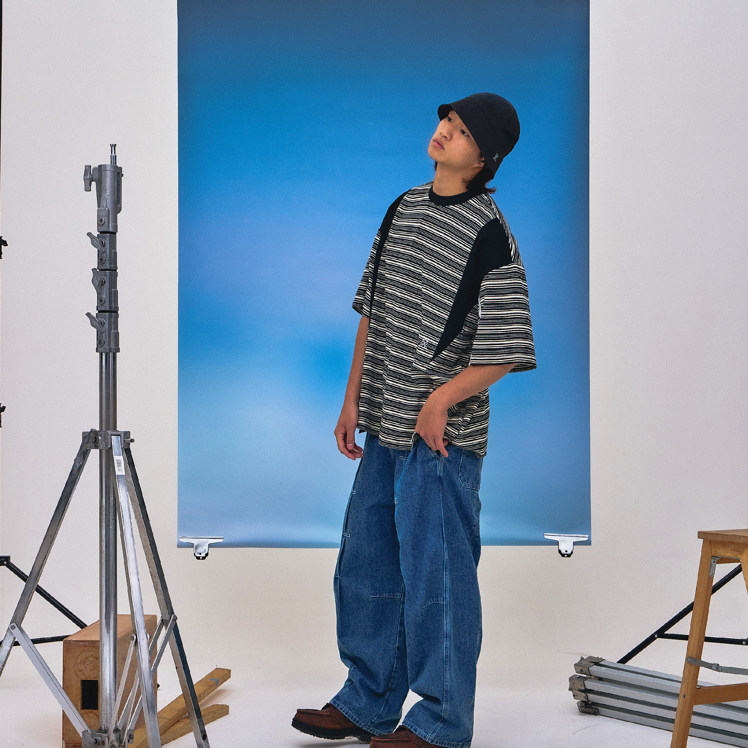 Wall Of Sound "MALACHITE" Split Stripe Tee