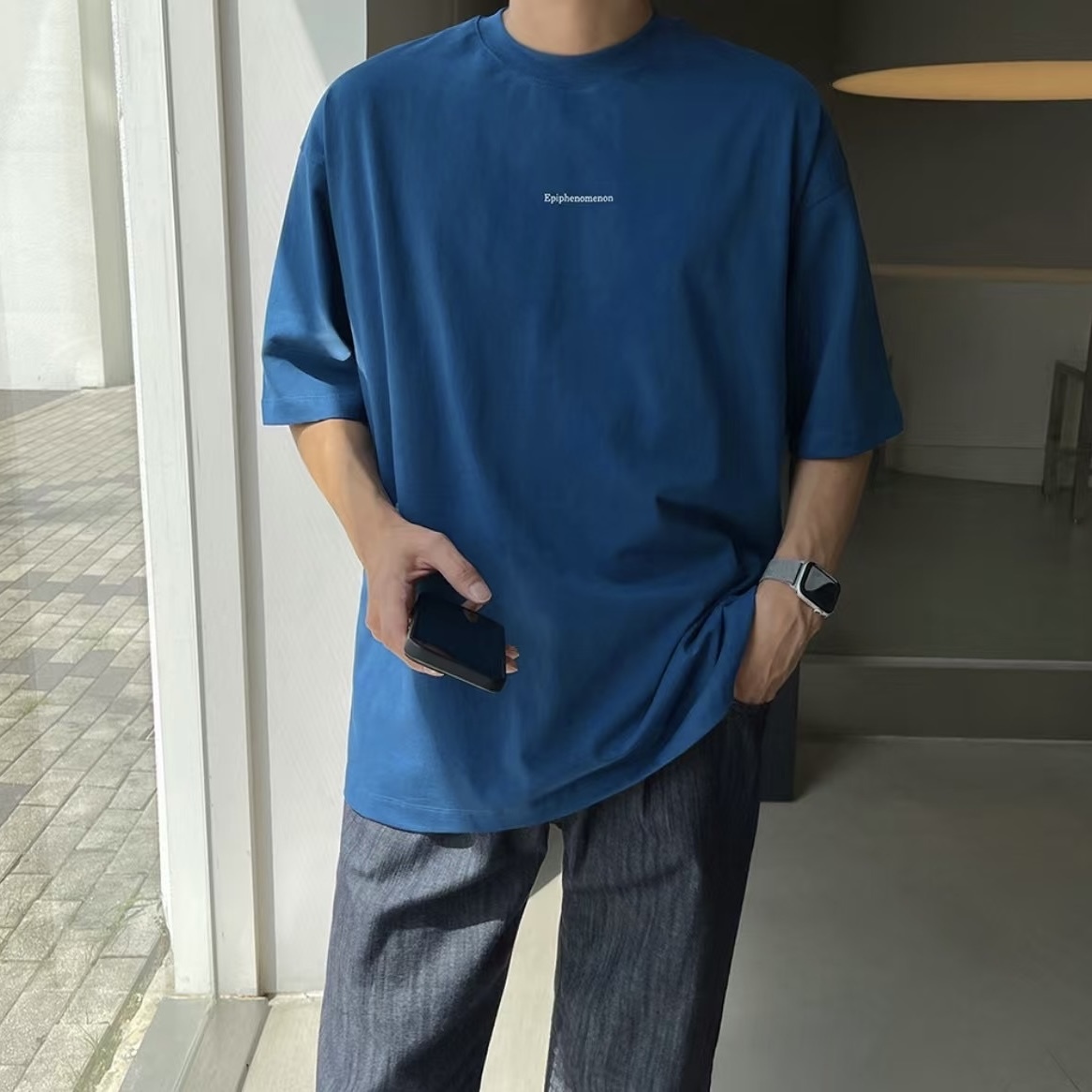 韓國 DEAR 背後英文字體 短袖 T-SHIRT 三色 正韓 上衣 刺繡小字