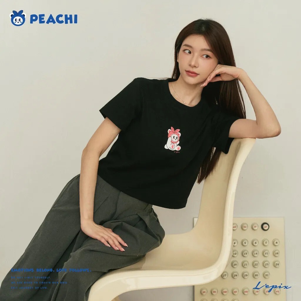 L’EPIX Peachi Classic Bear Tee 經典小熊短袖 (短版)