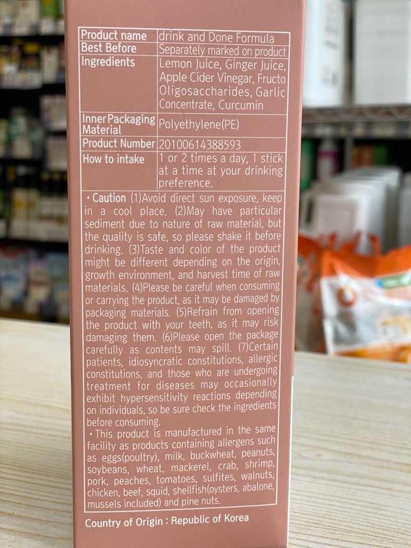 La Manna drink and done formula 15ml x 30 packs (best before 4 Dec 2027)