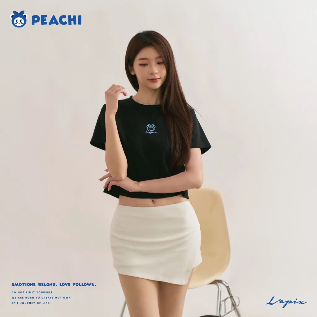 L’EPIX Peachi Stamp Bear Tee 郵票小熊短袖 (短版)