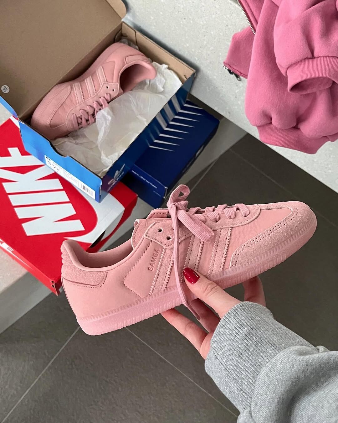 Adidas Originals Samba OG 玫瑰粉 藕粉 粉紅 皮革 復古 森巴鞋 JS0194