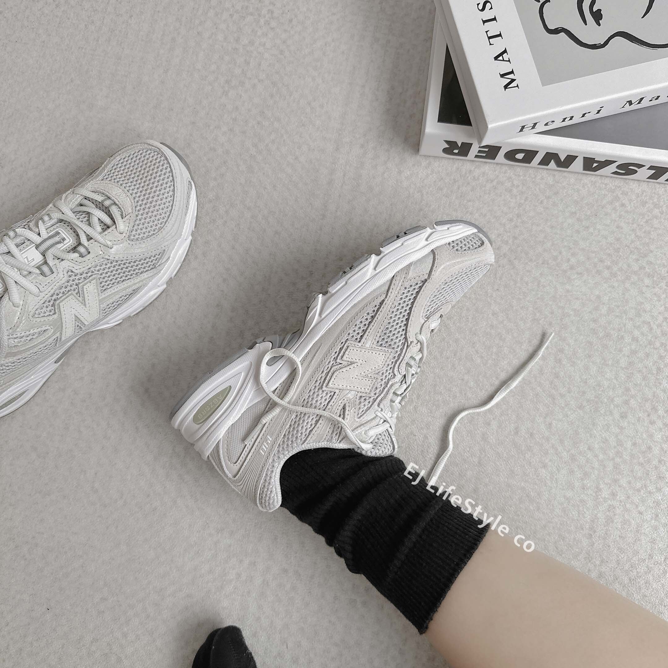 NEW BALANCE 740 淺灰 綠 麂皮 復古 男女鞋 U740GS2 / 現貨