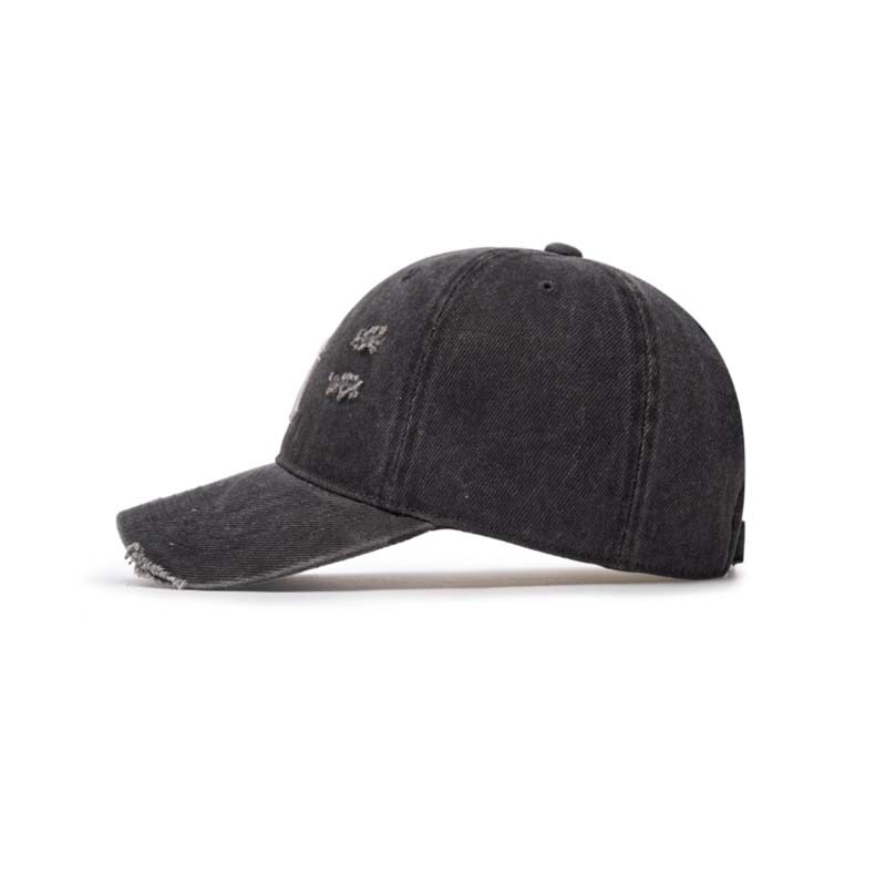 韓國 MLB 洋基 刷破水洗帽 老帽 帽子 黑色 男女 MLB-04 [台灣現貨]