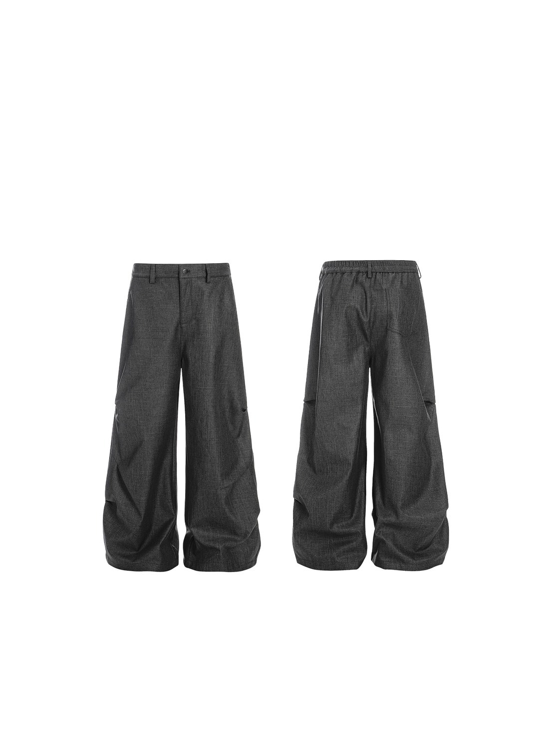 FU 設計感 鉚釘 褶皺 垂感 #西裝褲