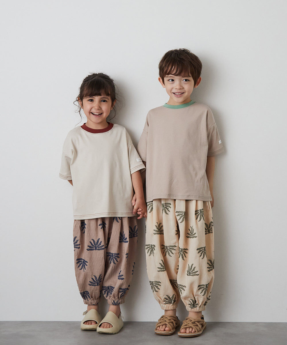 日本 riziére 男女孩 植物刺繡 防蚊氣球褲 (共2色，120跟140) RZ25SSPT80