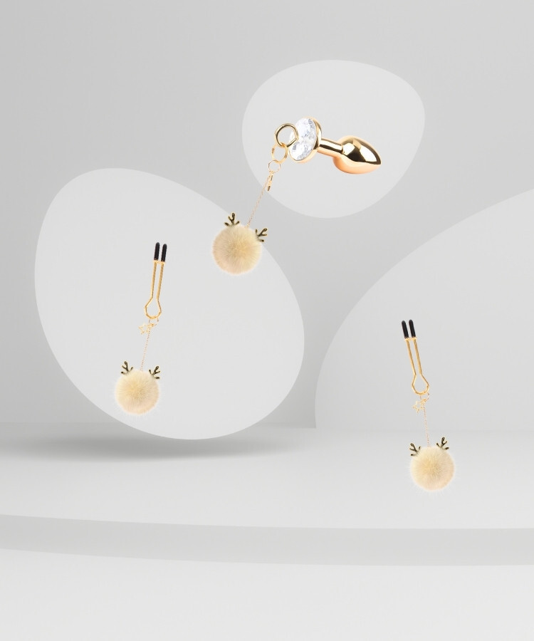 Senuelo 閃耀星塵乳夾套組 含迷你肛塞