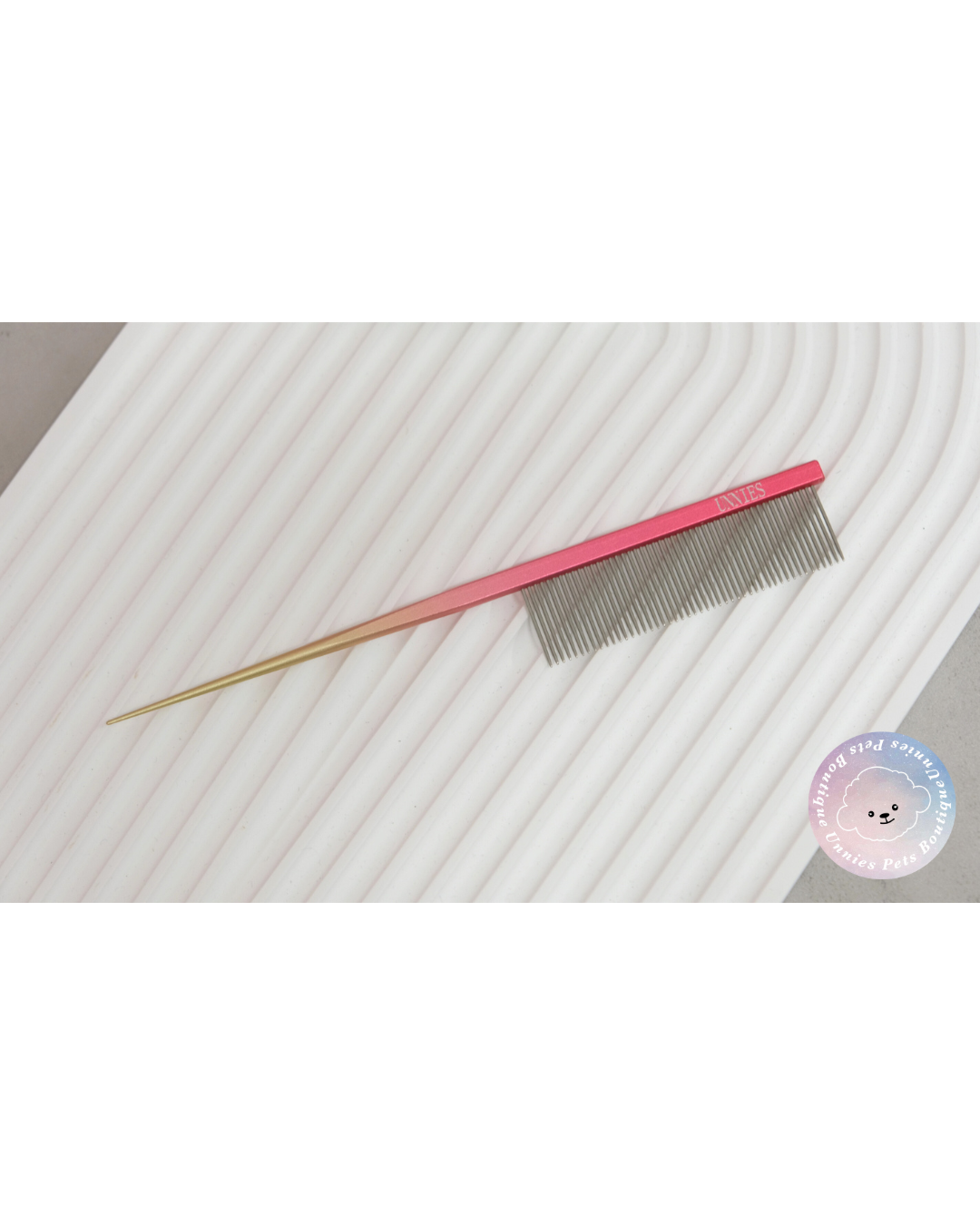 分界梳 粉金漸變色