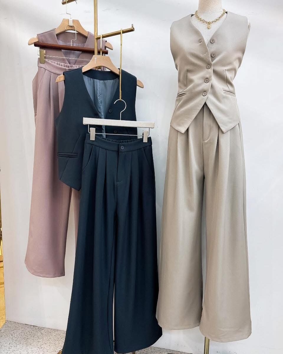 【超時髦的輕奢名媛風西式套裝組】（現貨）