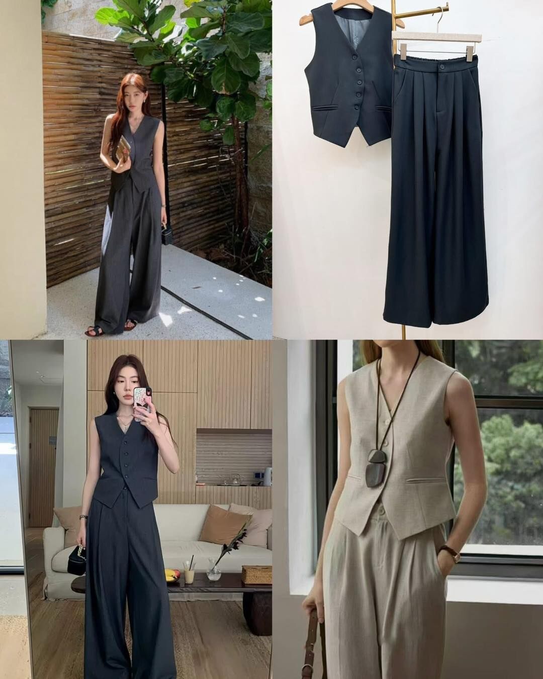 【超時髦的輕奢名媛風西式套裝組】（現貨）