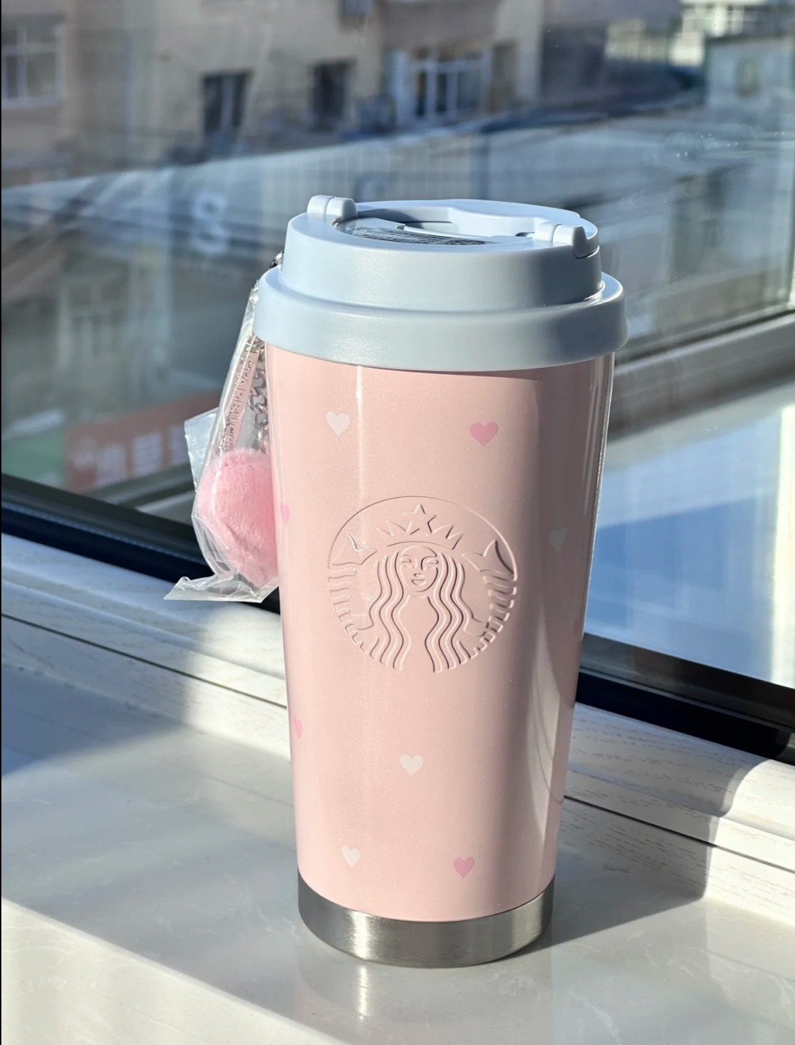 星巴克 限量520禮物  心動告白愛心水杯 473ml