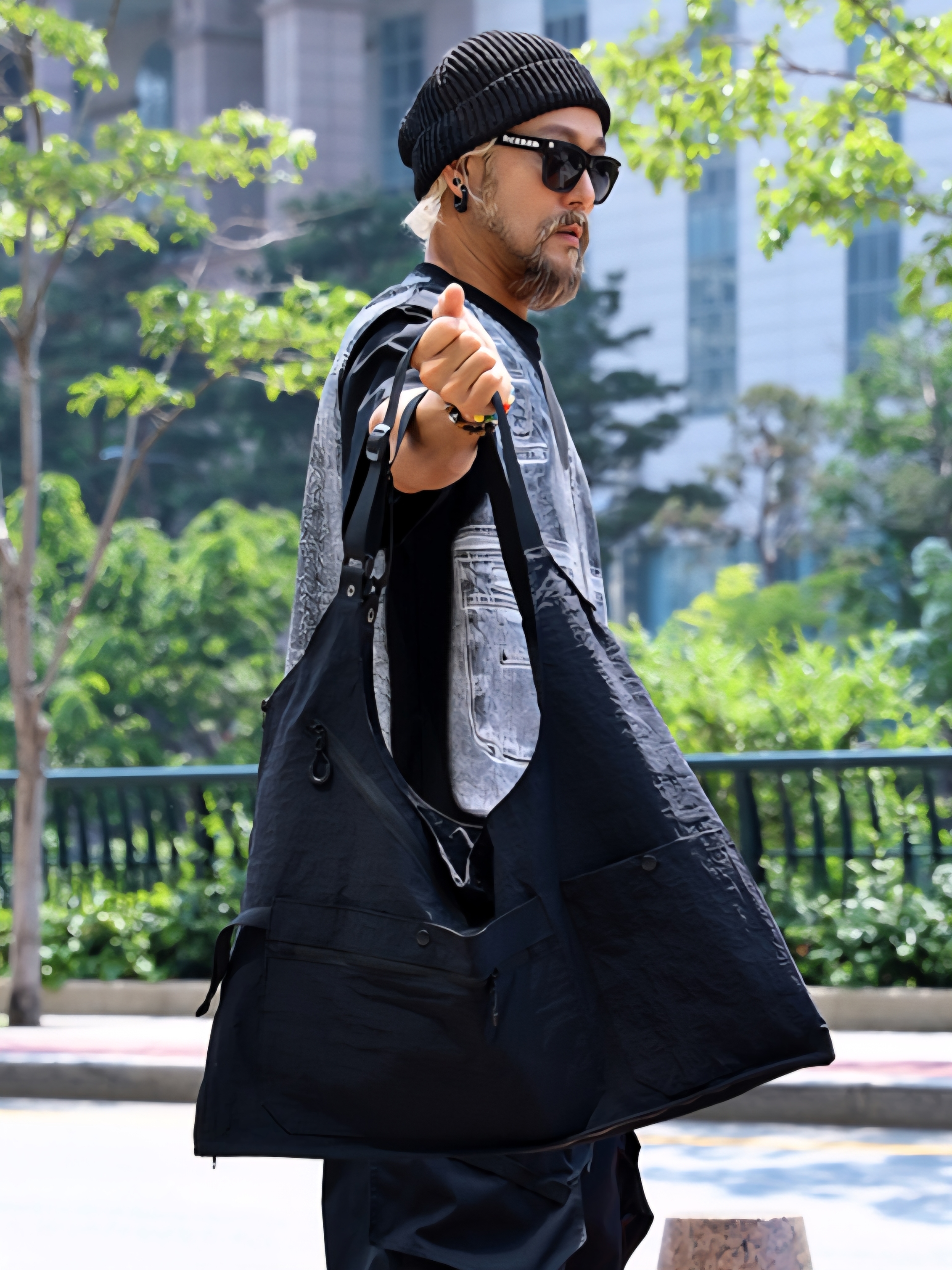 雙向多用背心單肩包