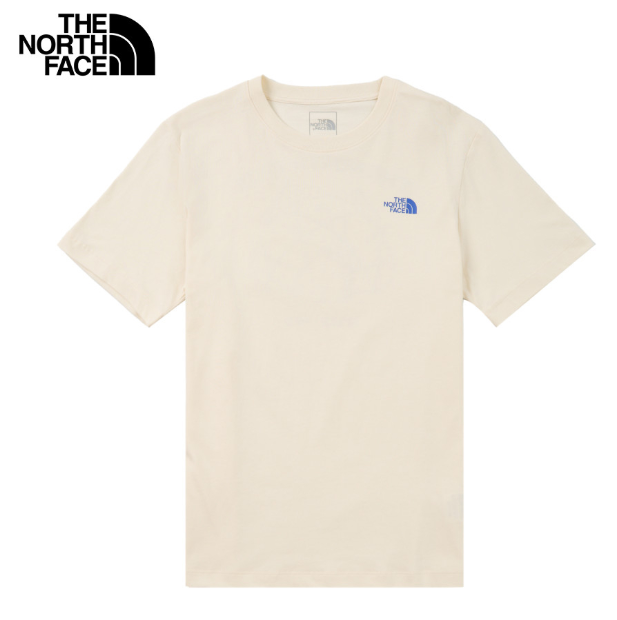 The North Face 北面 男女 短袖上衣 米白色 U REG CAMP BEAR SS TEE GRAPHIC - AP  JUN25