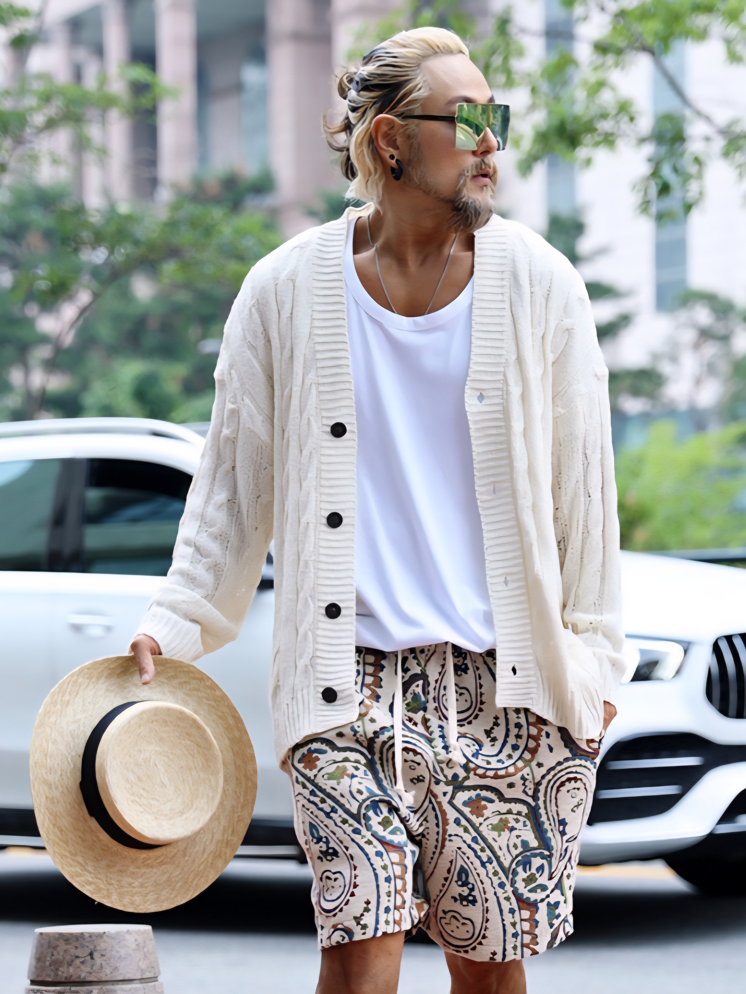 麻花夏季針織開襟衫