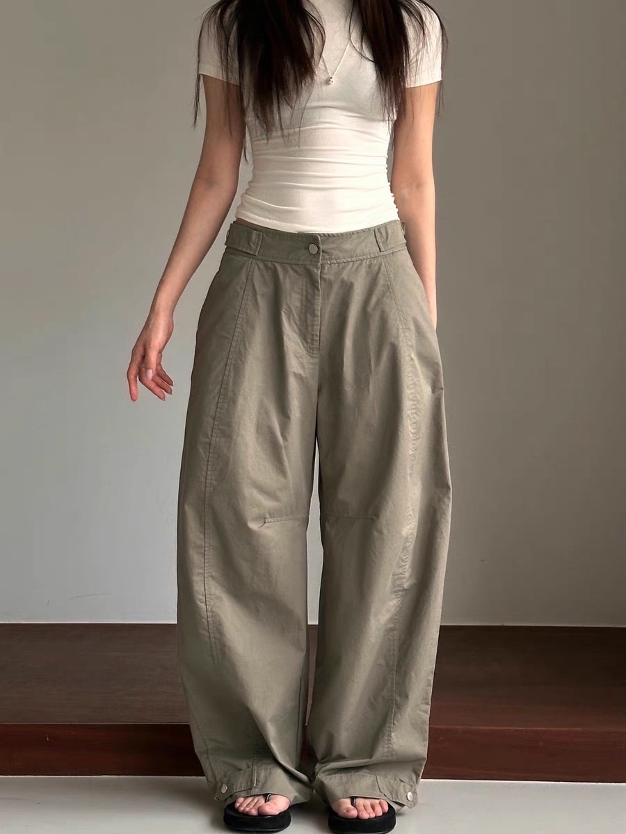 Barrel leg lightweight pants