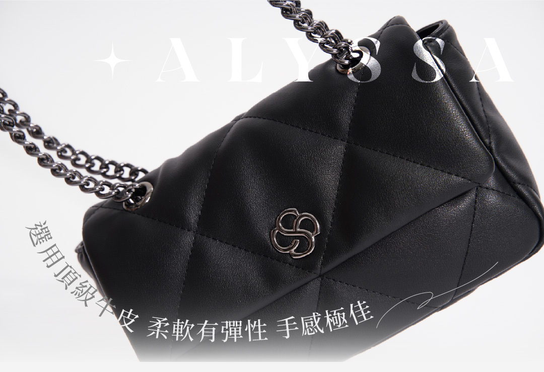 STEVANIE ALYSSA系列黑色鍊條包