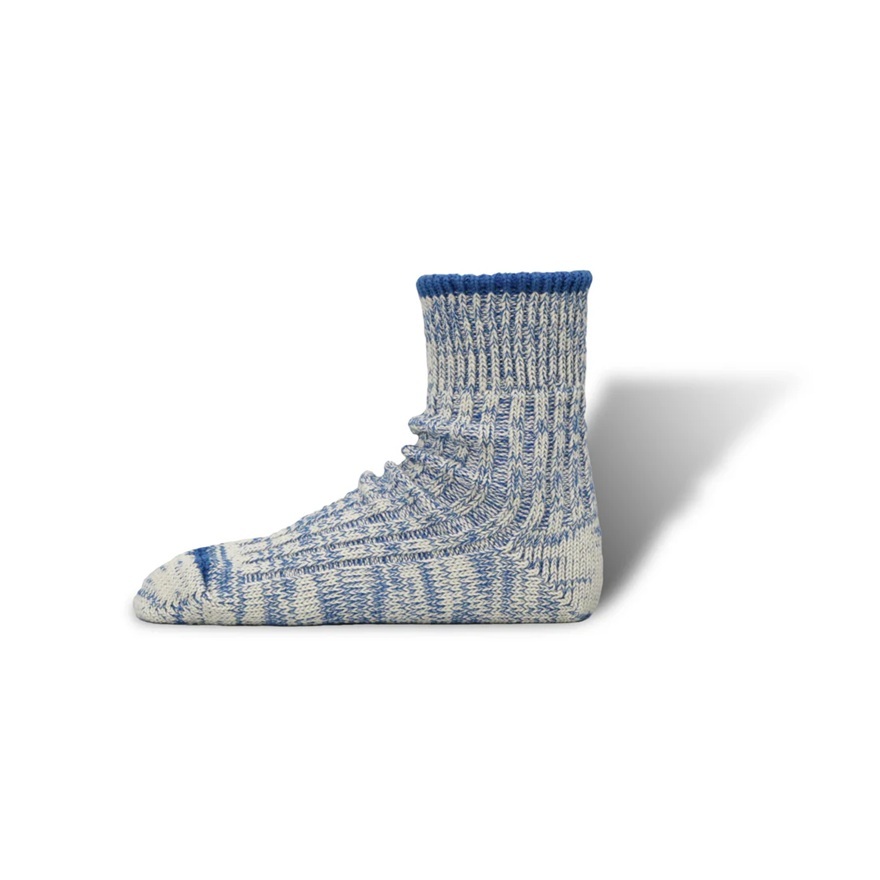 [現貨] Decka Low Gauge Ribbed Socks | Two-tone | Blue