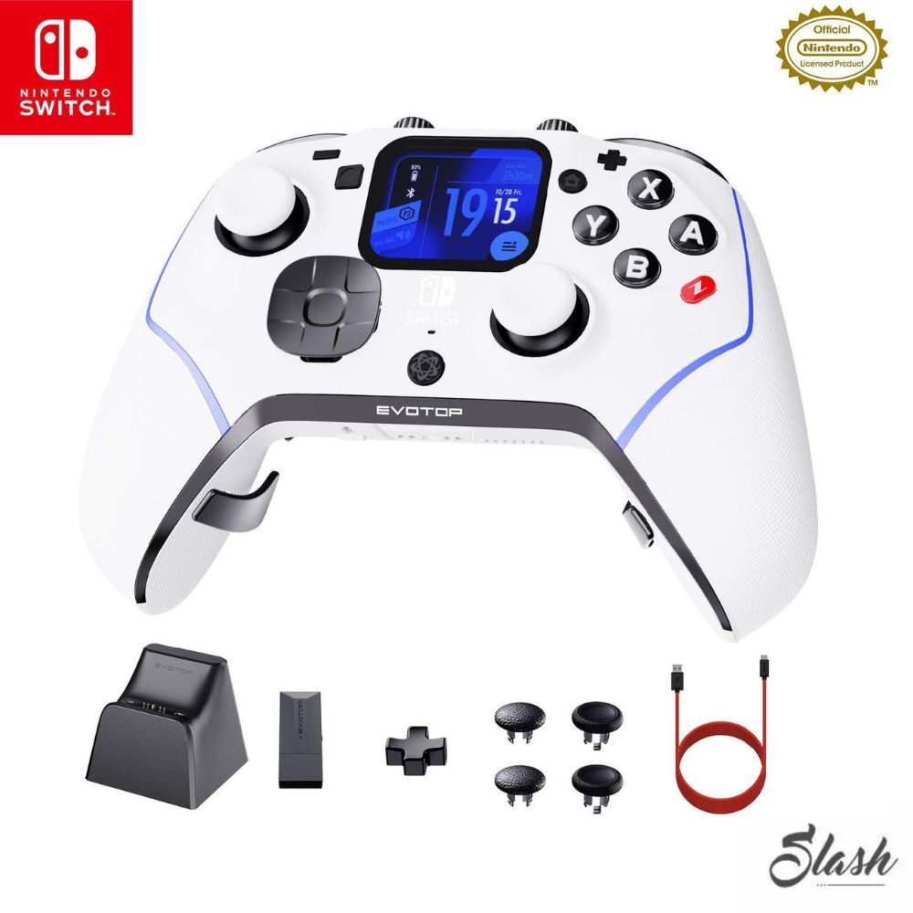 Zuiki EVOTOP 無線遊戲控制器｜UWB 超低延遲｜觸控螢幕｜支援Switch/PC