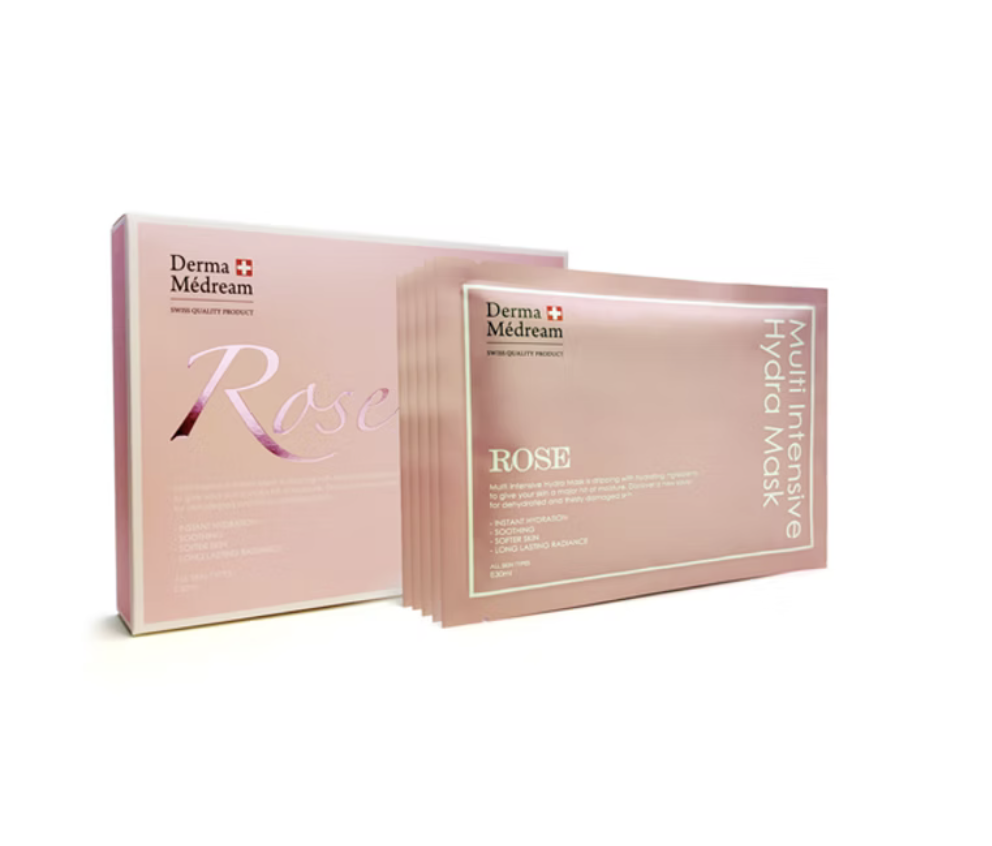 DERMA MEDREAM 高滲透玫瑰精華補水微晶面膜