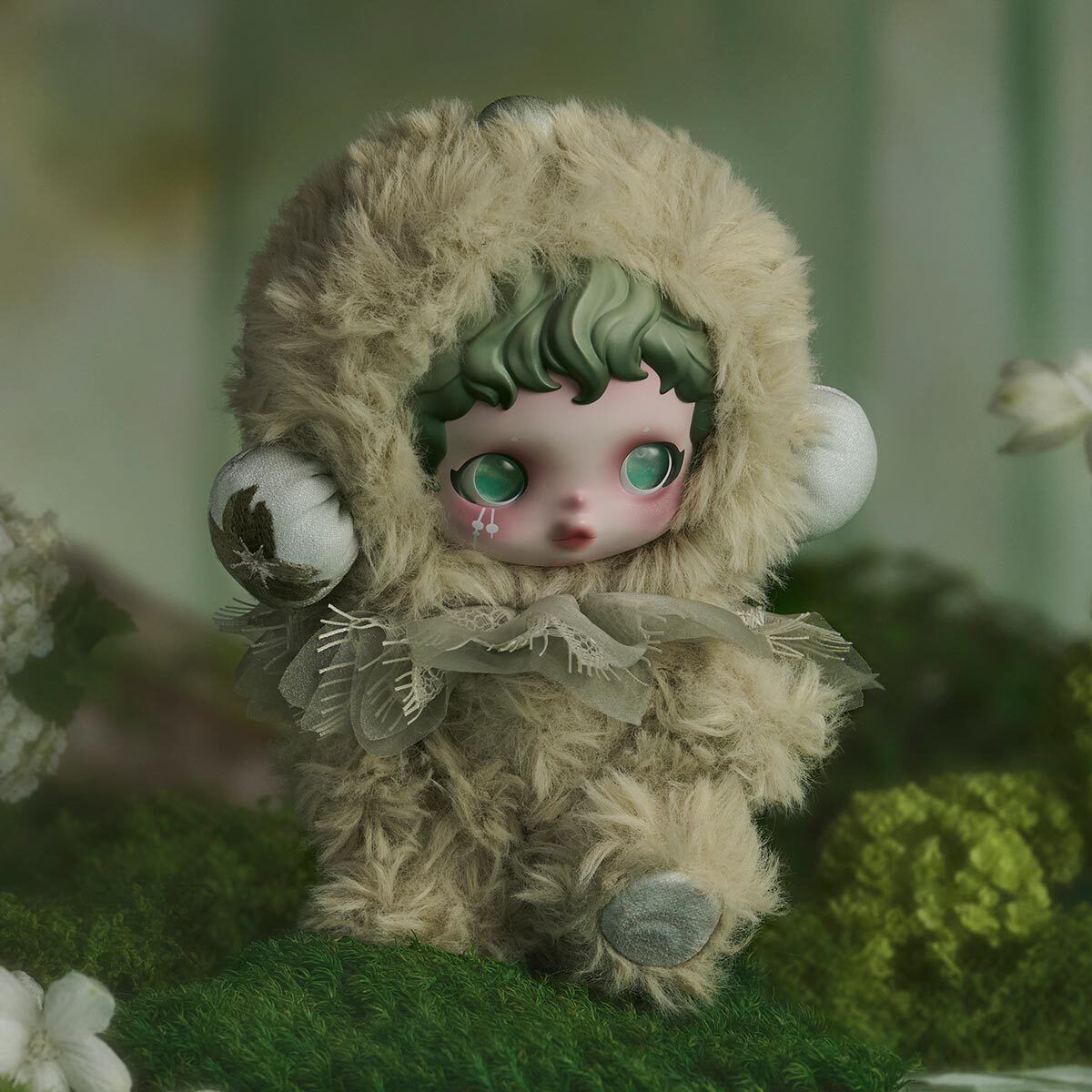 POPMART SKULLPANDA 光織園系列毛絨公仔掛件 (H6 PO623)