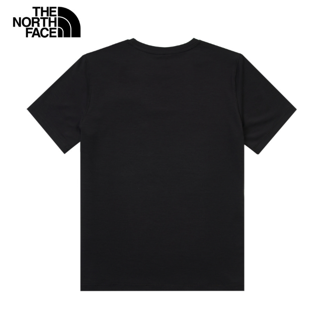 【The North Face 北面】女款黑色機能短袖T恤｜吸濕排汗 運動休閒上衣｜W ADVENTURE 快乾系列  JUN25