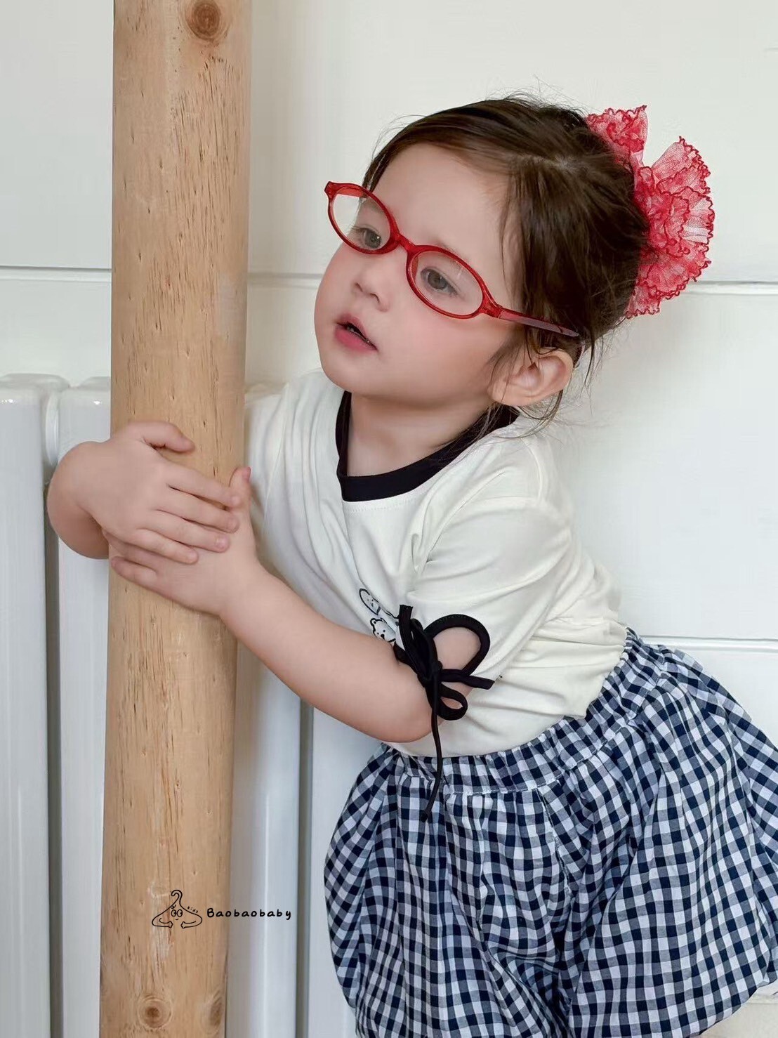 迷你動物格子日常套裝