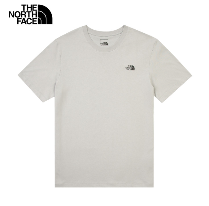 【The North Face 北面】白色短袖T恤 男女同款｜經典扭轉LOGO印花｜街頭休閒百搭上衣｜LOGO TWIST系列  Jun25