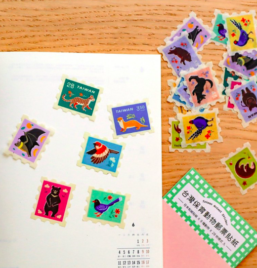 台灣保育動物 28枚 郵票貼紙｜ 銀海設計 SilverSea Design Studio