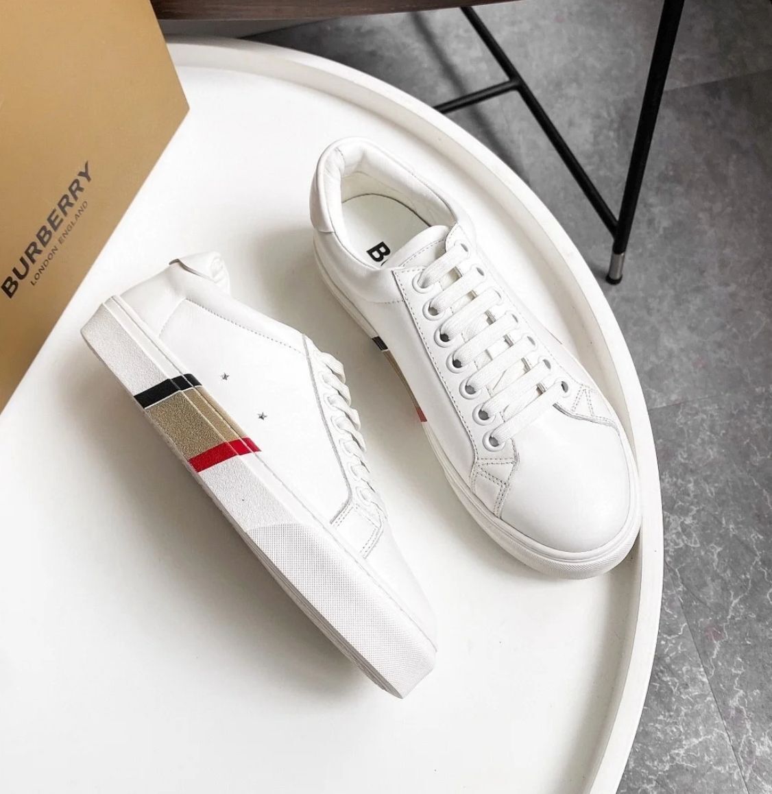 【預購】BURBERRY Leather Rangleton G060606 女裝休閒鞋