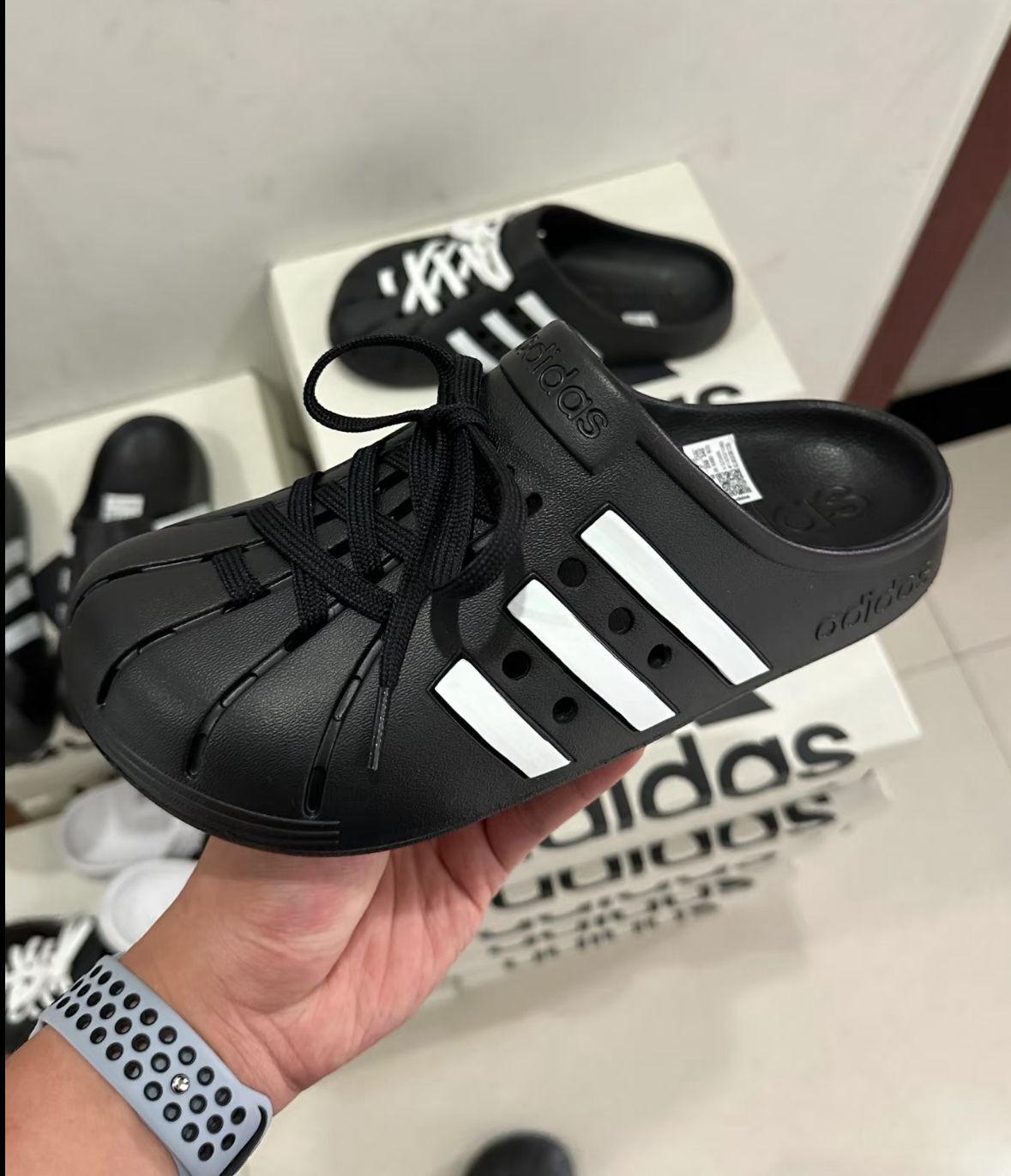 【預購】Adidas Adilette G060608 男女同款半包頭拖鞋