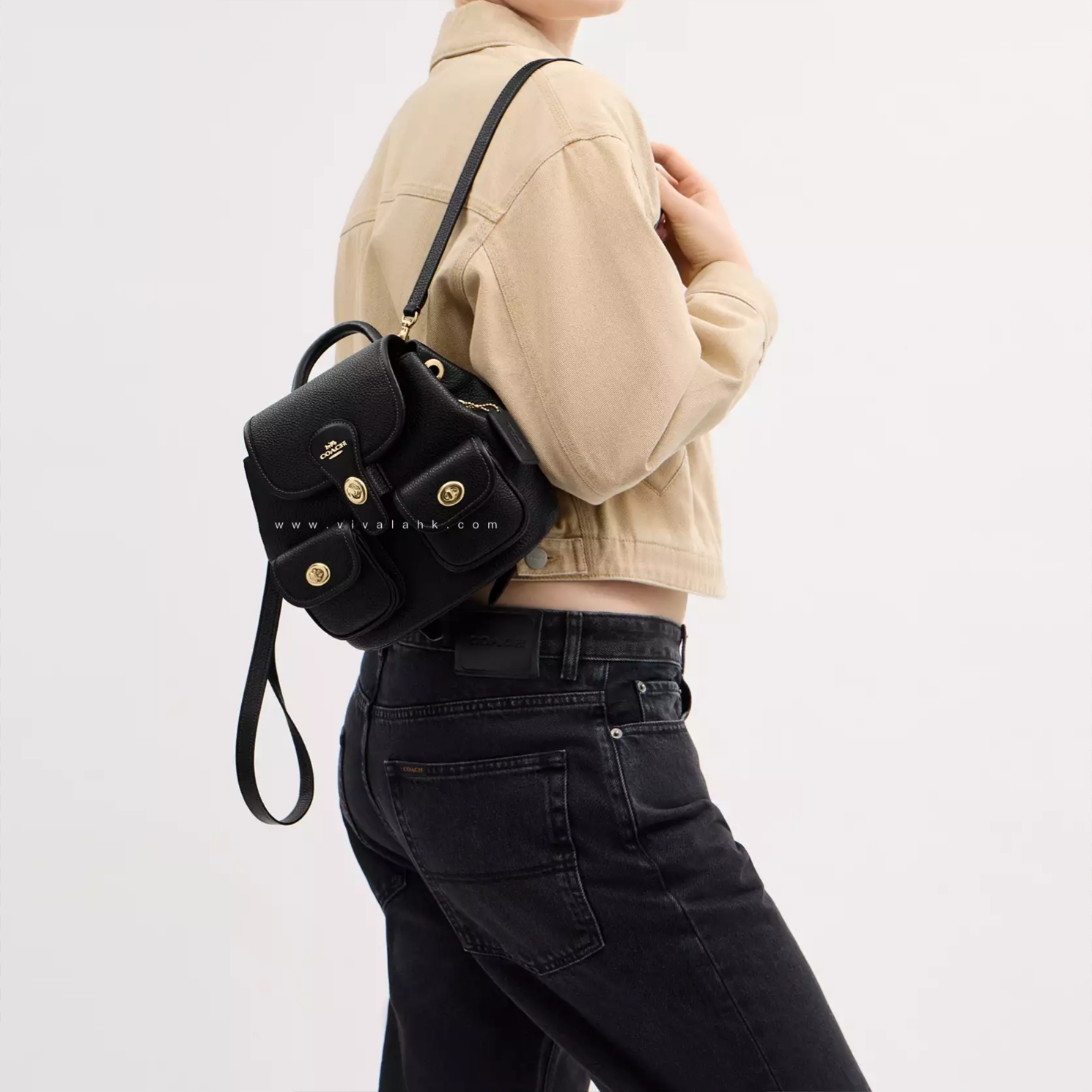 Coach - Hadley 背囊 (荔枝皮) (CBH09)