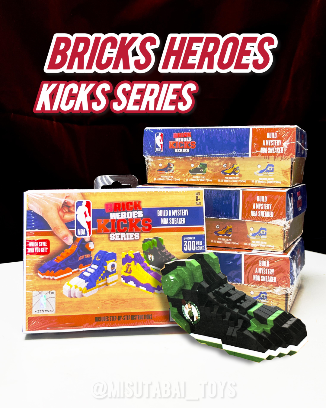 Bricks Heroes Kicks Series NBA Kicks Small 250pcs (Boston Celtics 波士頓塞爾特人)
