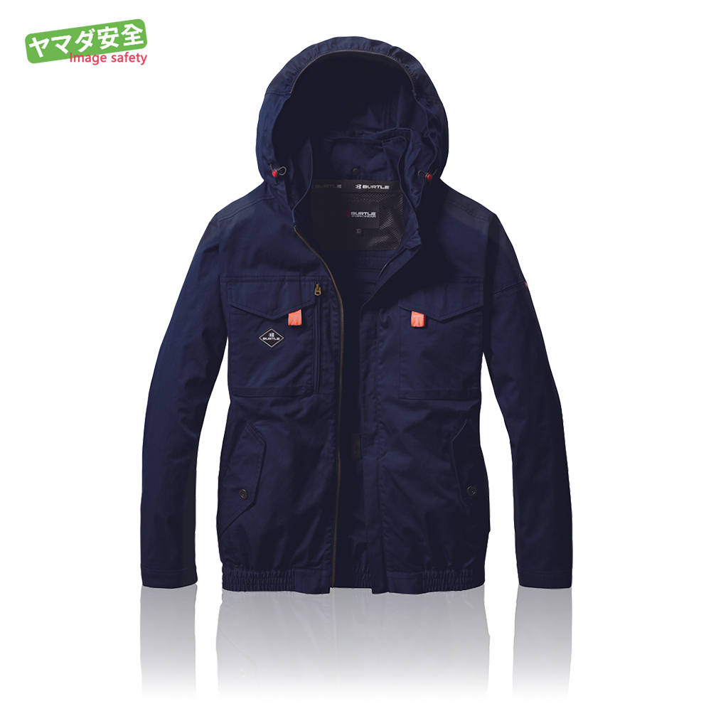 AC2041-3 含帽長袖外套 深藍