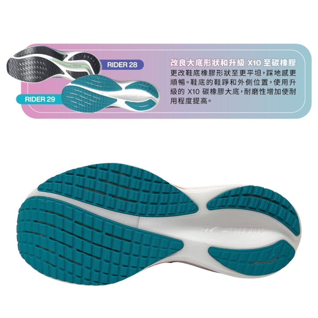 MIZUNO WAVE RIDER 29 男裝 跑鞋 1111