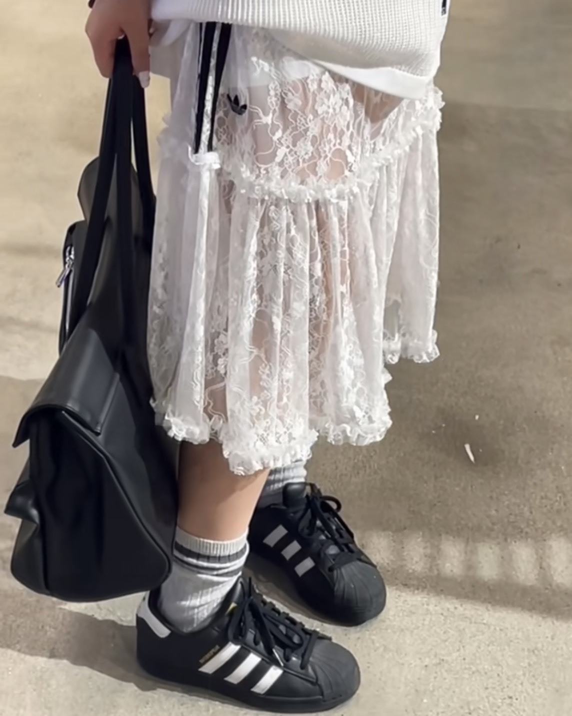 <新款報到‼> ADIDAS OG 兩件式蕾絲短褲半裙 2色