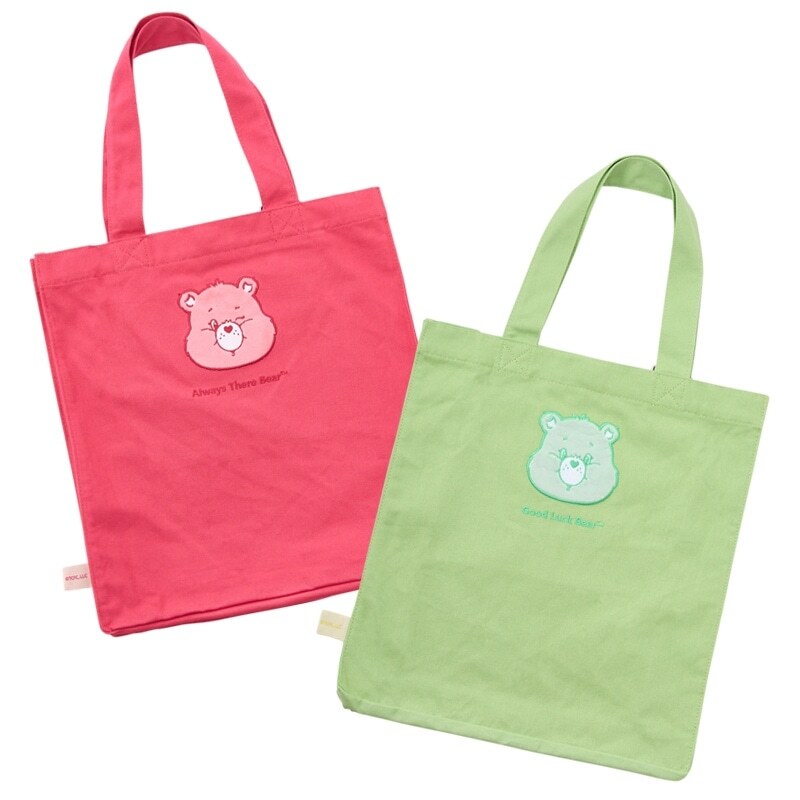 CARE BEARS 彩虹熊 大頭 帆布袋 日本 代購