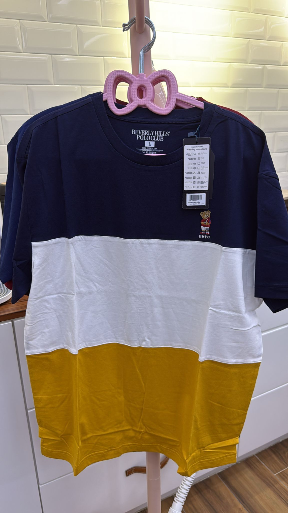 【直播】Beverly Hills Polo LL0607525 拼色短袖上衣( R088-34)