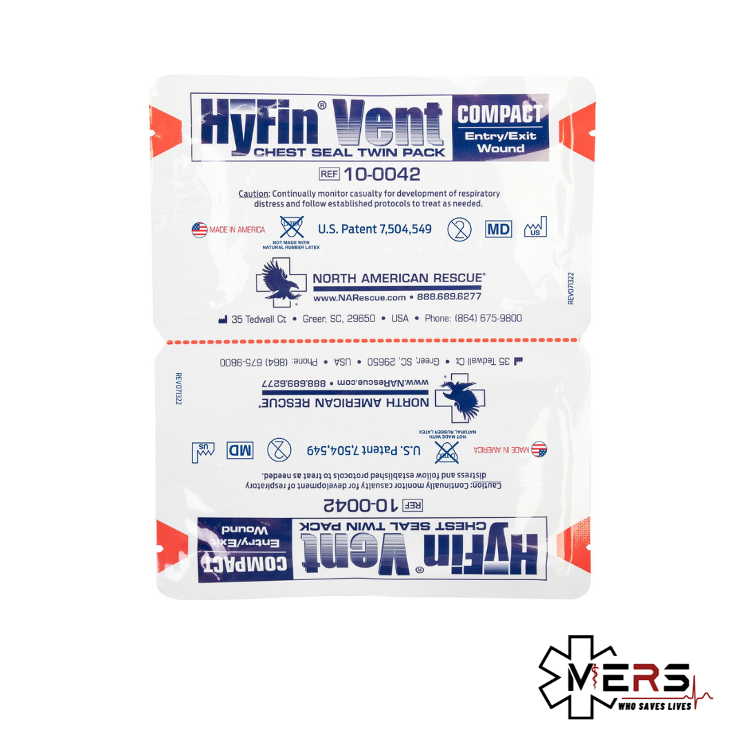 北美救援 HyFin® Vent 胸部創傷通氣貼 - 兩片裝