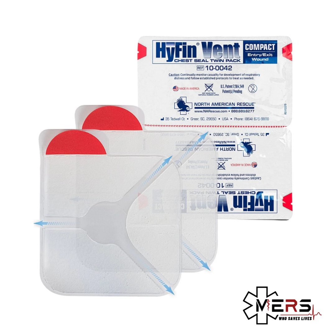 北美救援 HyFin® Vent 胸部創傷通氣貼 - 兩片裝