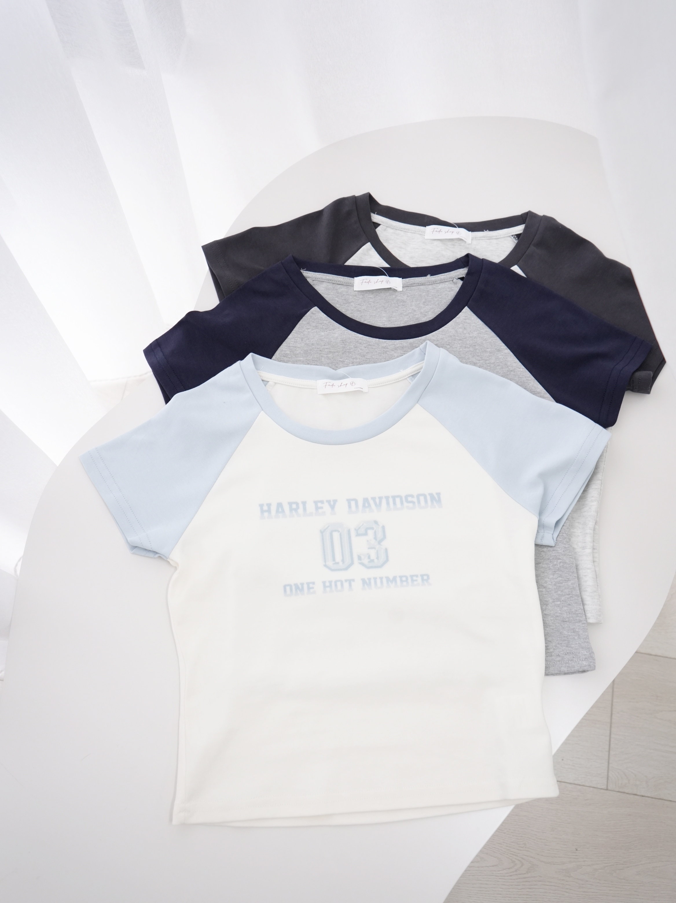 法朵Fado shop｜ 數字印刷撞色短T 0213160