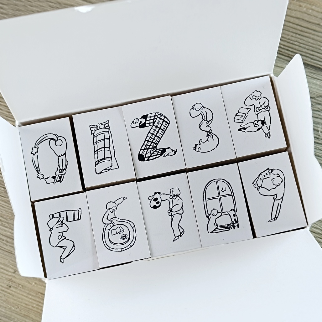 山泥泥．Goodnight Number 寢用數字印 套組