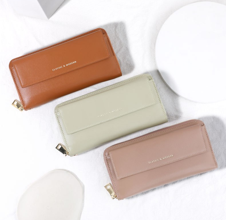 Classic Korean-Style Long Zipper Wallet